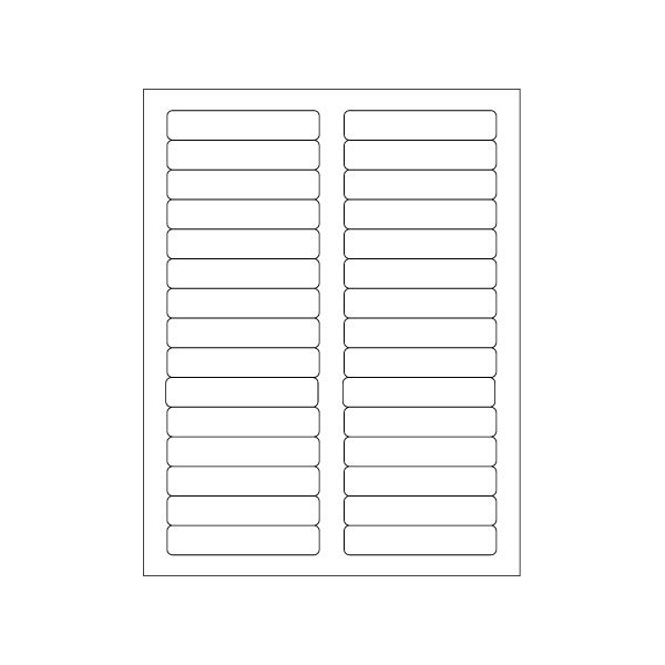 Bsc Preferred 3 7/16 x 2/3'' White Rectangle Laser Labels, 3000PK BUY00021398 - main